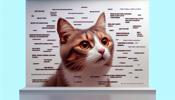 A confused cat with a perplexed look, representing the everyday absurdity converted into comedic excellence.