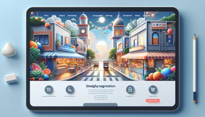 Website Redesign in Bridgwater for Small Business: A modern and sleek small business website design in Bridgwater, featuring user-friendly navigation and vibrant product displays.
