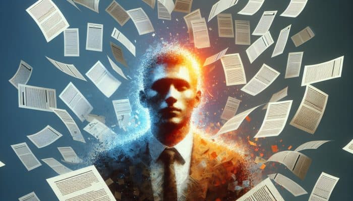 Optimizing Debt Consolidation for Long-Term Wealth | DCL Optimizing Debt Consolidation for Long-Term Wealth: Individual consolidating various bills into one illuminated payment document, representing financial relief and ease.